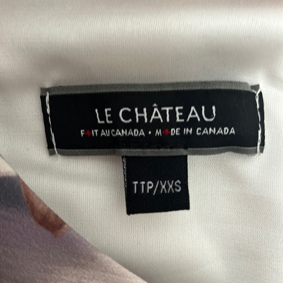 Le Château pink/beige/grey formal jumpsuit with floral pattern - Picture 3 of 4